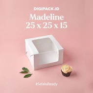 DIGIPACK  Madeline Window White Cake Box 24 x 24 x 5 10pcs